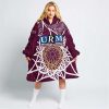 NRL Manly Warringah Sea Eagles Custom Name Number 2023 Indigenous Jersey Fleece Oodie