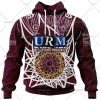 NRL Manly Warringah Sea Eagles Custom Name Number 2023 Indigenous Jersey Zip Up Hoodie