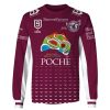 NRL Manly Warringah Sea Eagles Custom Name Number NRL Nines 2020 Jersey Sweatshirt