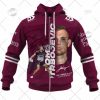 NRL Manly Warringah Sea Eagles Tom Trbojevic #1 MVPs 2021 Zip Up Hoodie