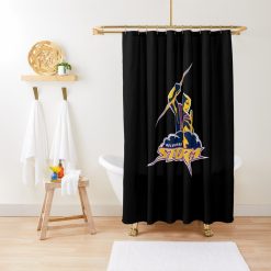 NRL Melbourne Storm Black Shower Curtain