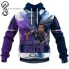 NRL Melbourne Storm Cameron Smith No 9 Pullover Hoodie V2