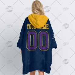 Alternative view of NRL Melbourne Storm Custom Name Number 1999 Home Jersey Fleece Oodie