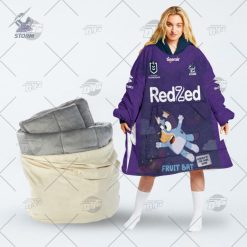 NRL Melbourne Storm Custom Name Number 2020 x Bluey Jersey Fleece Oodie