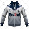 NRL Melbourne Storm Custom Name Number 2022 Away Jersey Zip Up Hoodie