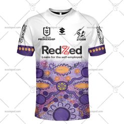 NRL Melbourne Storm Custom Name Number 2023 Indigenous Jersey T-Shirt