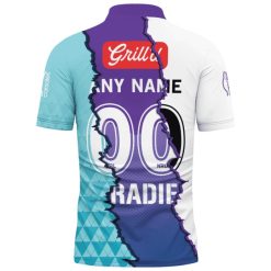 Alternative view of NRL Melbourne Storm Custom Name Number 2023 Mix Jersey Polo Shirt V2