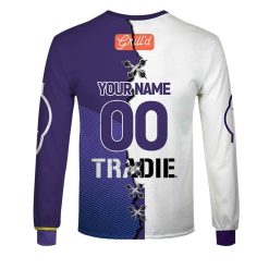 Alternative view of NRL Melbourne Storm Custom Name Number 2023 Mix Jersey V3 Sweatshirt