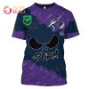 NRL Melbourne Storm Custom Name Number Halloween T-Shirt V2
