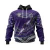 NRL Melbourne Storm Custom Name Number Indigenous Mascot Pullover Hoodie
