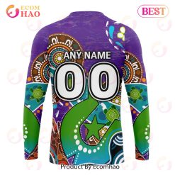 Alternative view of NRL Melbourne Storm Custom Name Number Special Design NAIDOC Sweatshirt