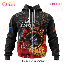 NRL Melbourne Storm Custom Name Number Special Edition NAIDOC Zip Up Hoodie