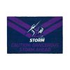 NRL Melbourne Storm Dangerous Storm Ahead Rubber Doormat