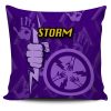 NRL Melbourne Storm Indigenous Purple Square Pillow Case