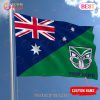 NRL New Zealand Warriors Custom Name House Flag