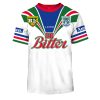 NRL New Zealand Warriors Custom Name Number 1995 Away Jersey T-Shirt