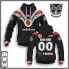 NRL New Zealand Warriors Custom Name Number 2020 Away Jersey Pullover Hoodie