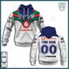 NRL New Zealand Warriors Custom Name Number 2021 Away Jersey Pullover Hoodie