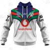 NRL New Zealand Warriors Custom Name Number 2021 Away Jersey Zip Up Hoodie