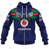 NRL New Zealand Warriors Custom Name Number 2021 Home Jersey Zip Up Hoodie