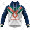 NRL New Zealand Warriors Custom Name Number 2022 Away Jersey Zip Up Hoodie