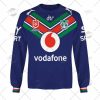NRL New Zealand Warriors Custom Name Number 2022 Home Jersey Sweatshirt
