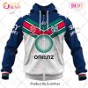 NRL New Zealand Warriors Custom Name Number 2023 Away Jersey Zip Up Hoodie