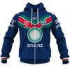 NRL New Zealand Warriors Custom Name Number 2023 Home Jersey Zip Up Hoodie