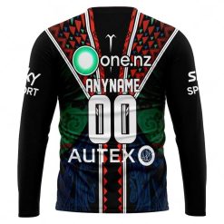 Alternative view of NRL New Zealand Warriors Custom Name Number 2023 Indigenous Jersey Sweatshirt