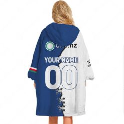 Alternative view of NRL New Zealand Warriors Custom Name Number 2023 Mix Jersey V2 Fleece Oodie