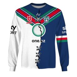 NRL New Zealand Warriors Custom Name Number 2023 Mix Jersey V2 Sweatshirt