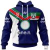NRL New Zealand Warriors Custom Name Number 2023 Mix Jersey Zip Up Hoodie