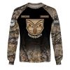 NRL New Zealand Warriors Custom Name Number Camo Sweatshirt