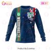 NRL New Zealand Warriors Custom Name Number Flag Scratch Sweatshirt