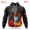 NRL New Zealand Warriors Custom Name Number Special Edition NAIDOC Zip Up Hoodie