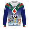NRL New Zealand Warriors Custom Name Number x Bluey Jersey 2020 Sweatshirt