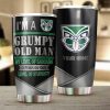 NRL New Zealand Warriors Grumpy Old Man Custom Name Tumbler