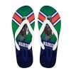 NRL New Zealand Warriors Mascot Indigenous Flip Flops