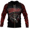 NRL New Zealand Warriors Red Zip Up Hoodie