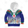 NRL New Zealand Warriors x Bluey Jersey 2020 Kids Pullover Hoodie