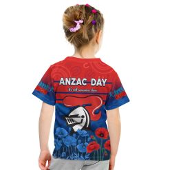 Alternative view of NRL Newcastle Knights ANZAC 2022 Kids T-Shirt