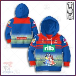 NRL Newcastle Knights Bluey Jersey 2020 Kids Pullover Hoodie
