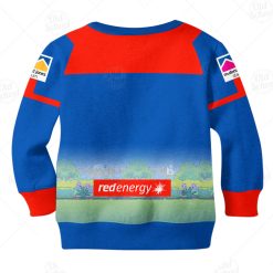 Alternative view of NRL Newcastle Knights Bluey Jersey 2020 Kids Sweatshirt