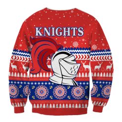 Alternative view of NRL Newcastle Knights Christmas Indigenous Kids Sweatshirt