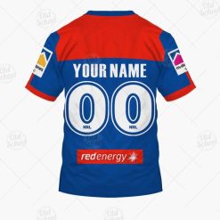 Alternative view of NRL Newcastle Knights Custom Name Number 2020 ANZAC Day Jersey T-Shirt