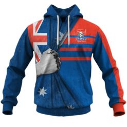 NRL Newcastle Knights Custom Name Number 2020 For Fans Jersey Pullover Hoodie