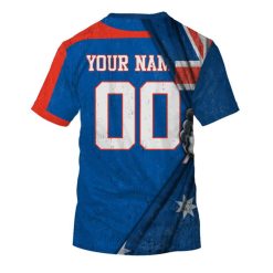 Alternative view of NRL Newcastle Knights Custom Name Number 2020 For Fans Jersey T-Shirt