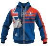 NRL Newcastle Knights Custom Name Number 2020 For Fans Jersey Zip Up Hoodie