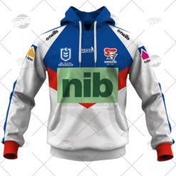 Alternative view of NRL Newcastle Knights Custom Name Number 2022 Away Jersey Pullover Hoodie