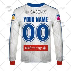 Alternative view of NRL Newcastle Knights Custom Name Number 2022 Away Jersey Sweatshirt